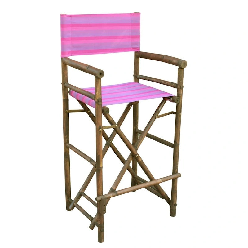 Espresso Bamboo Bar Height Director Chair