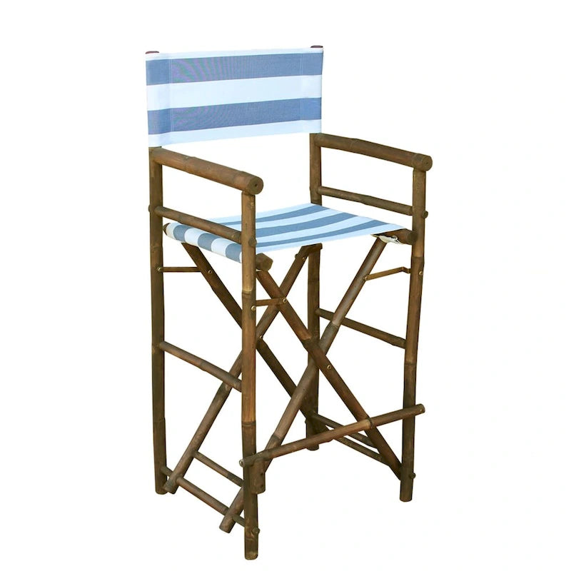 Espresso Bamboo Bar Height Director Chair