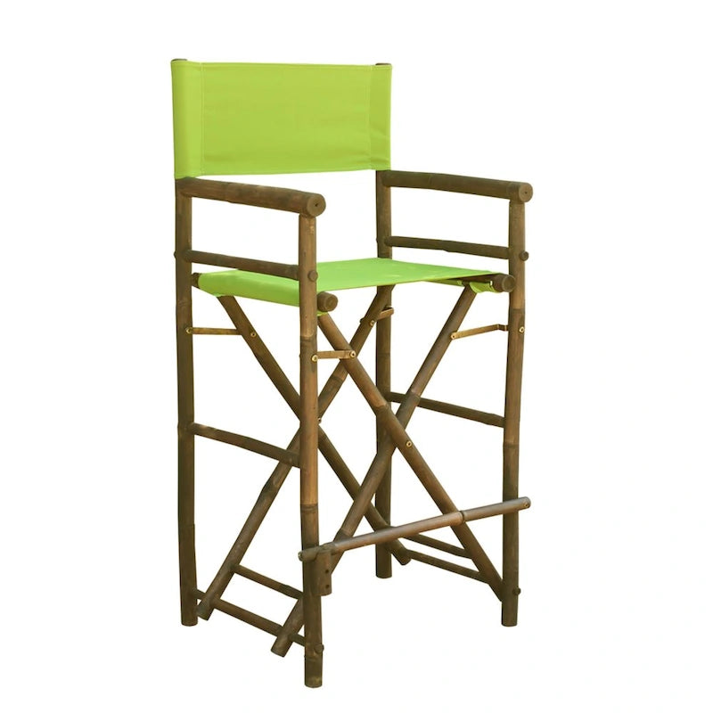 Espresso Bamboo Bar Height Director Chair