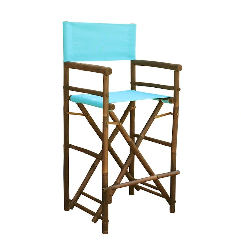 Espresso Bamboo Bar Height Director Chair
