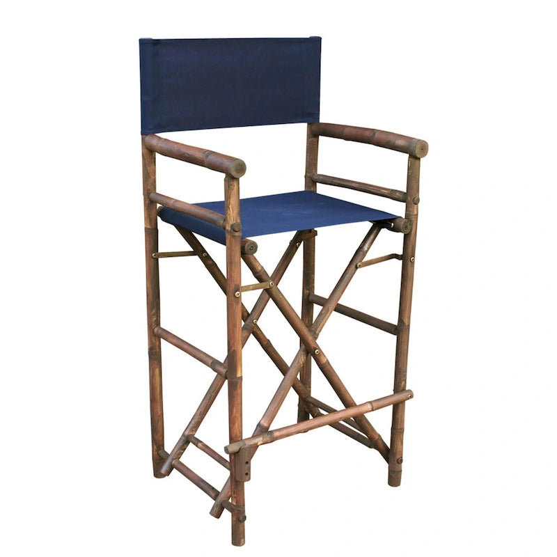 Espresso Bamboo Bar Height Director Chair