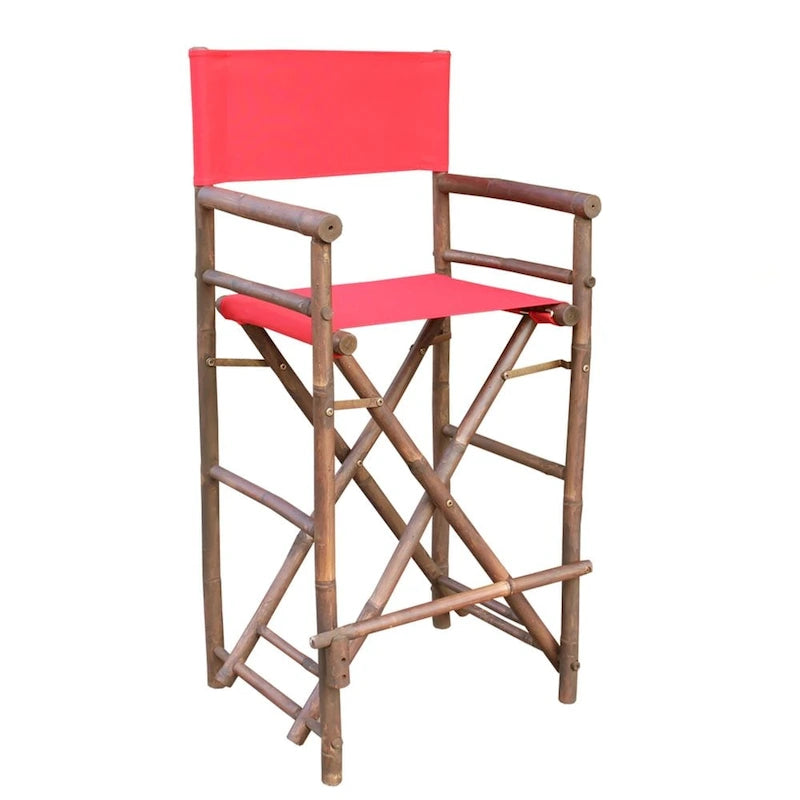 Espresso Bamboo Bar Height Director Chair