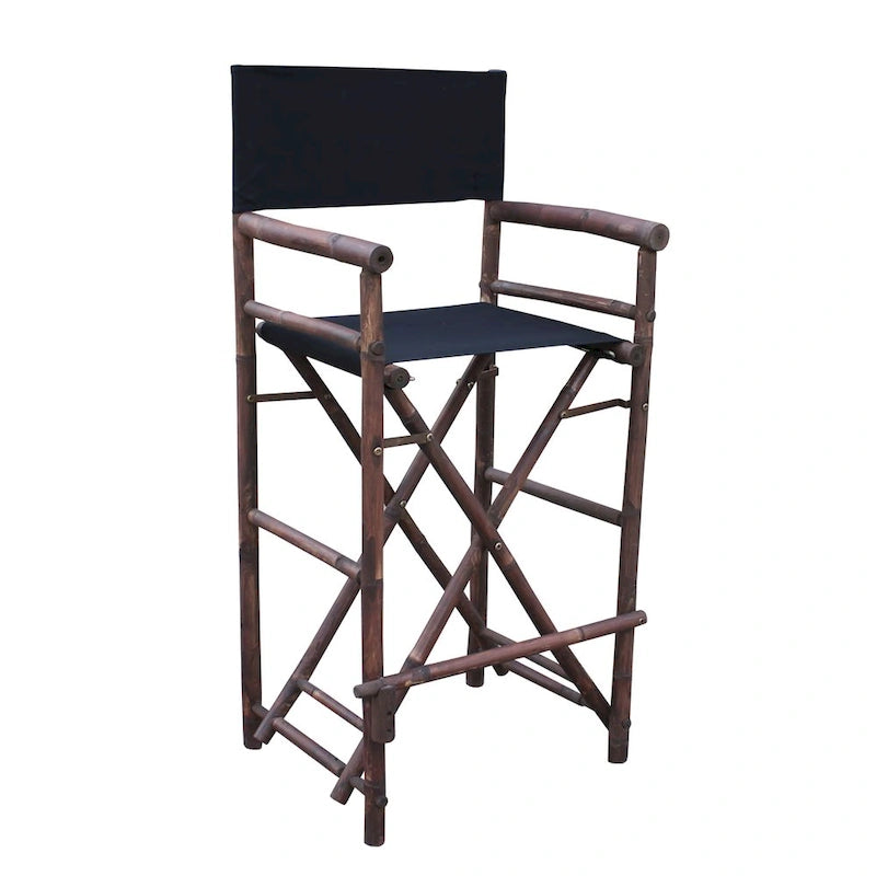 Espresso Bamboo Bar Height Director Chair