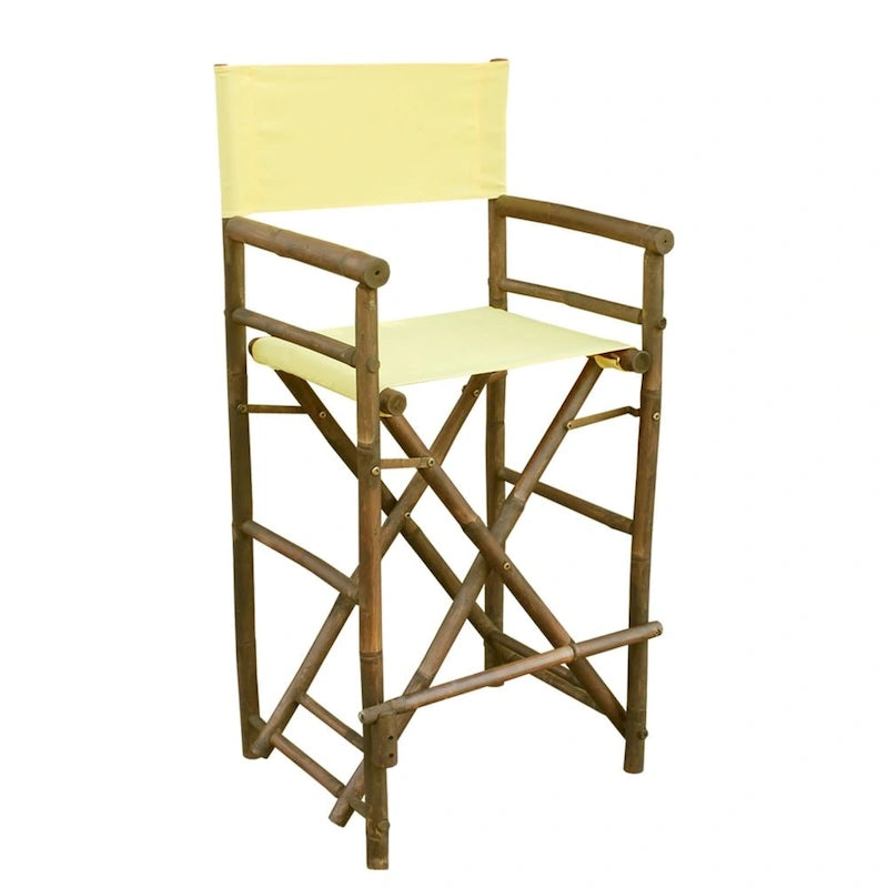 Espresso Bamboo Bar Height Director Chair