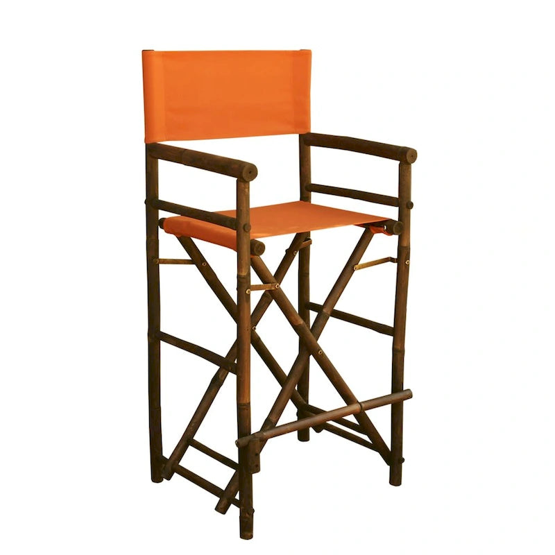 Espresso Bamboo Bar Height Director Chair