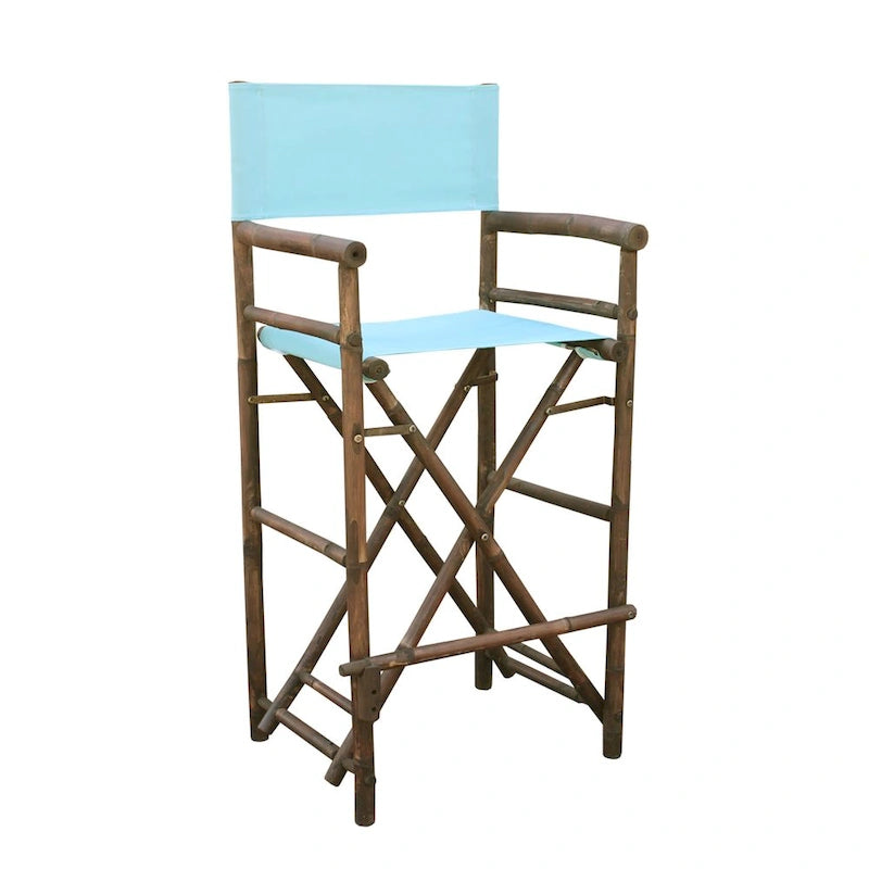 Espresso Bamboo Bar Height Director Chair