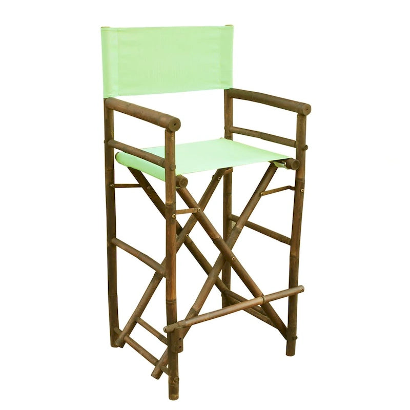 Espresso Bamboo Bar Height Director Chair