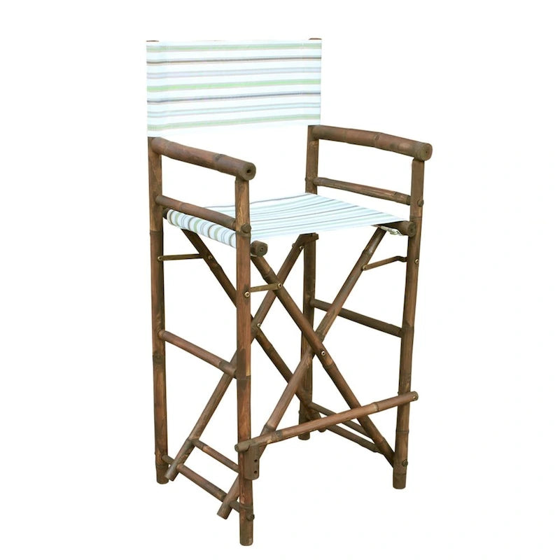 Espresso Bamboo Bar Height Director Chair