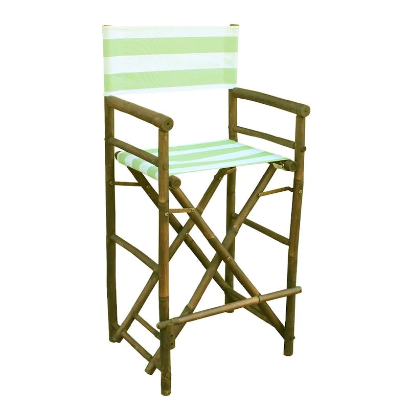 Espresso Bamboo Bar Height Director Chair