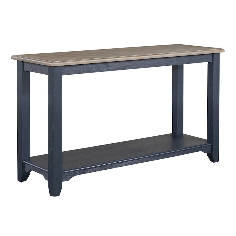 Navy Wire Brushed Sofa Table Living Room Accent