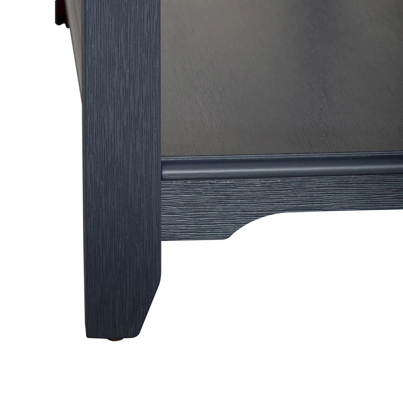 Navy Wire Brushed Sofa Table Living Room Accent