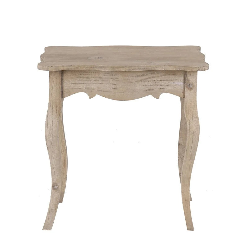 Unfinished Mindi Wood Side Table With Drawer by - 26 x 18 x 26