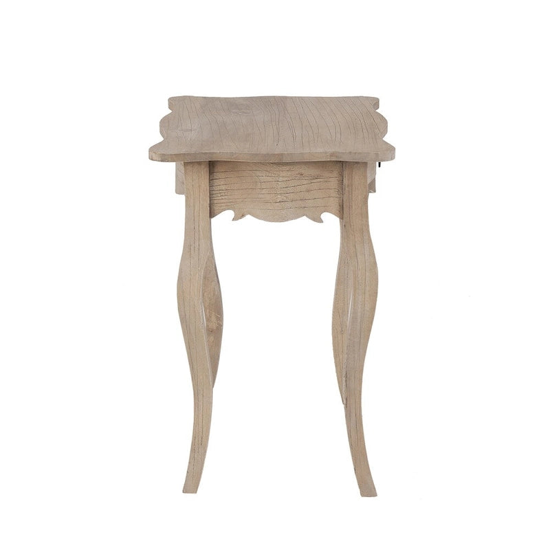 Unfinished Mindi Wood Side Table With Drawer by - 26 x 18 x 26