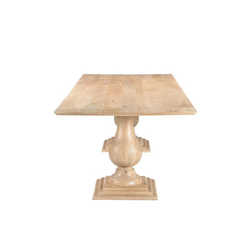 Solid Wood Double Pedestal Dining Table