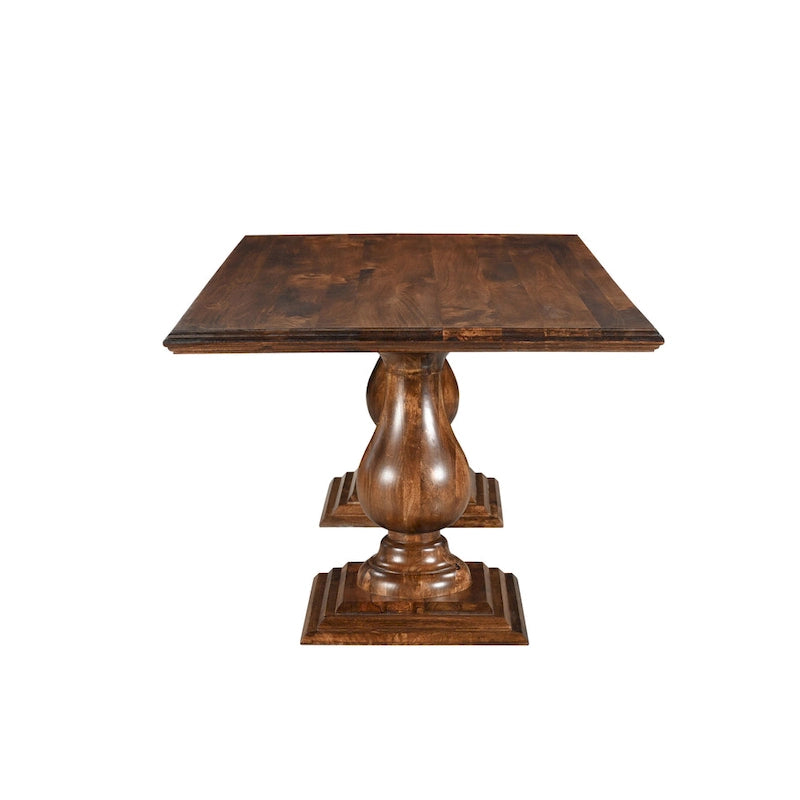 Solid Wood Double Pedestal Dining Table